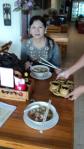 Sukothai noodles for breakfast at the "Kacha Restaurant”
